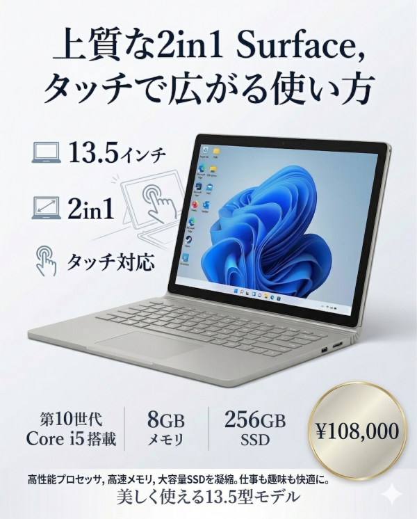 Surface Book 3 プラチナ